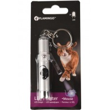 Flamingo Led Pointer Mouse Light лазерная указка мышь игрушка для кошек (48153)